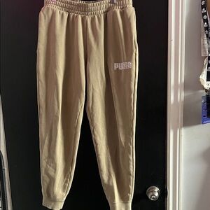 Puma Beige Joggers for Men